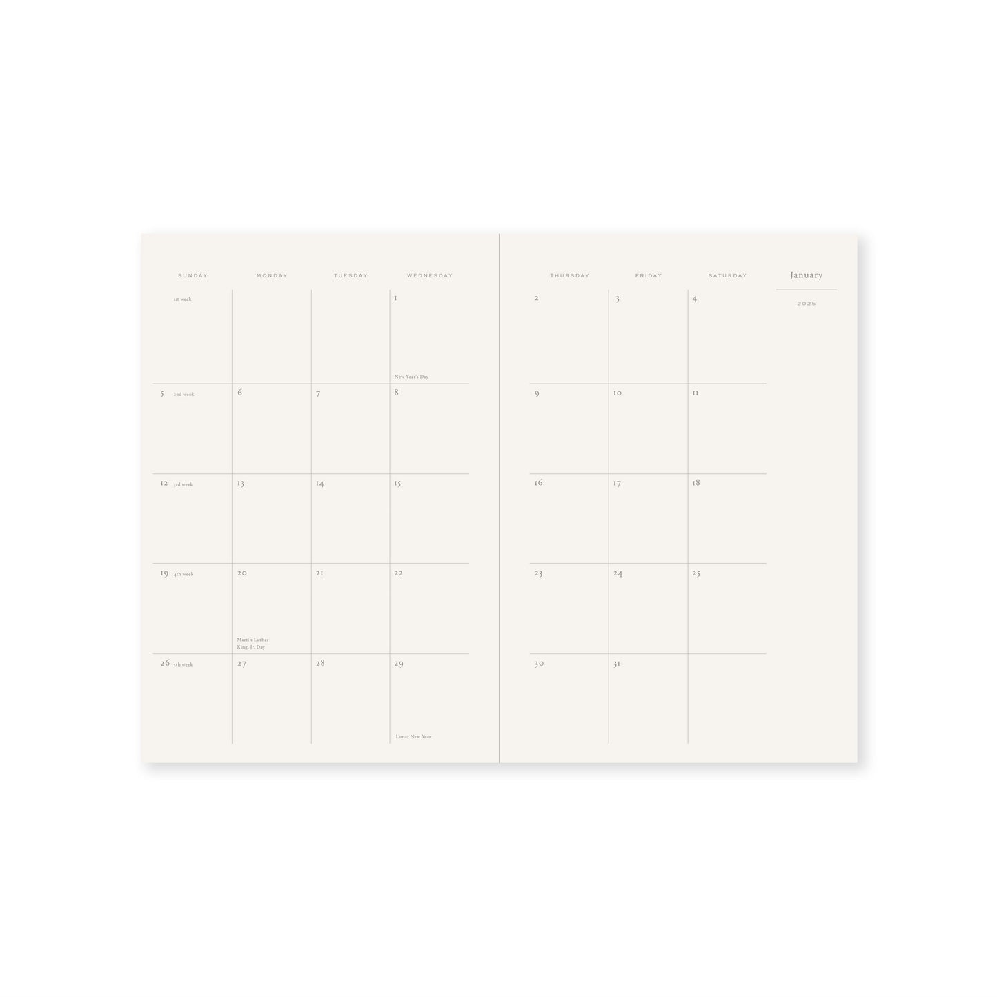 2025 Weekly Planner - Promise - Ivory